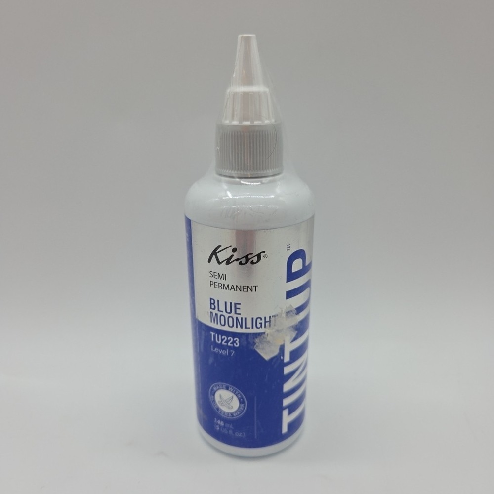 KISS Colors Tint Up Semi Permanent Hair Color Blue Moonlight 5oz TU223 Level 7